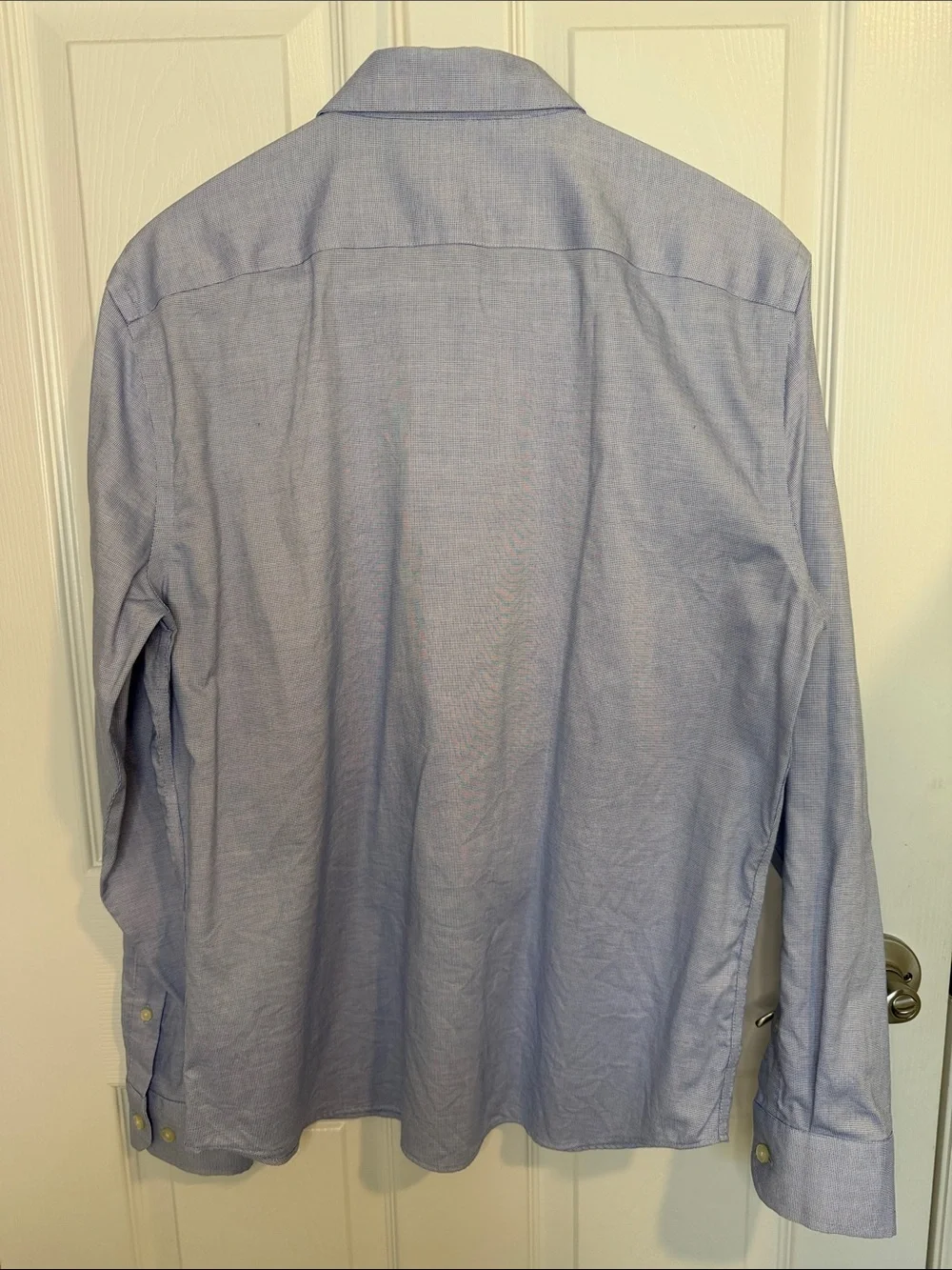 Banana Republic untucked shirt Light Blue Long-Sleeve Dress Shirt 100% cotton